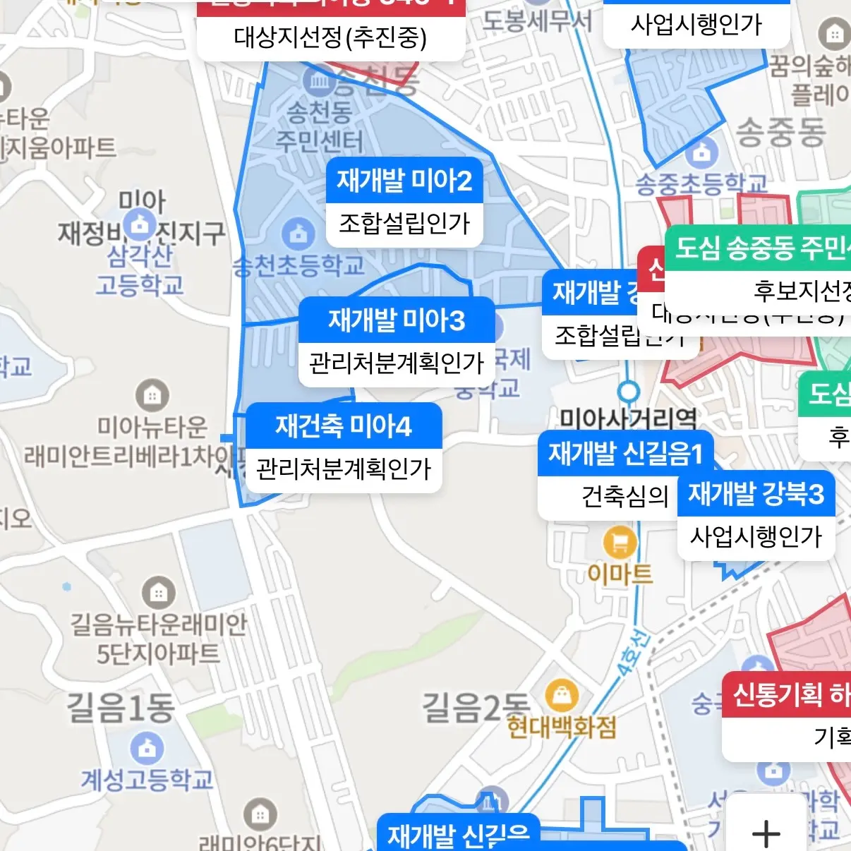 지하철과 초/중/고 모두 품은 알짜배기 재개발: 미아3재정비촉진구역 — 카드뉴스 2/5